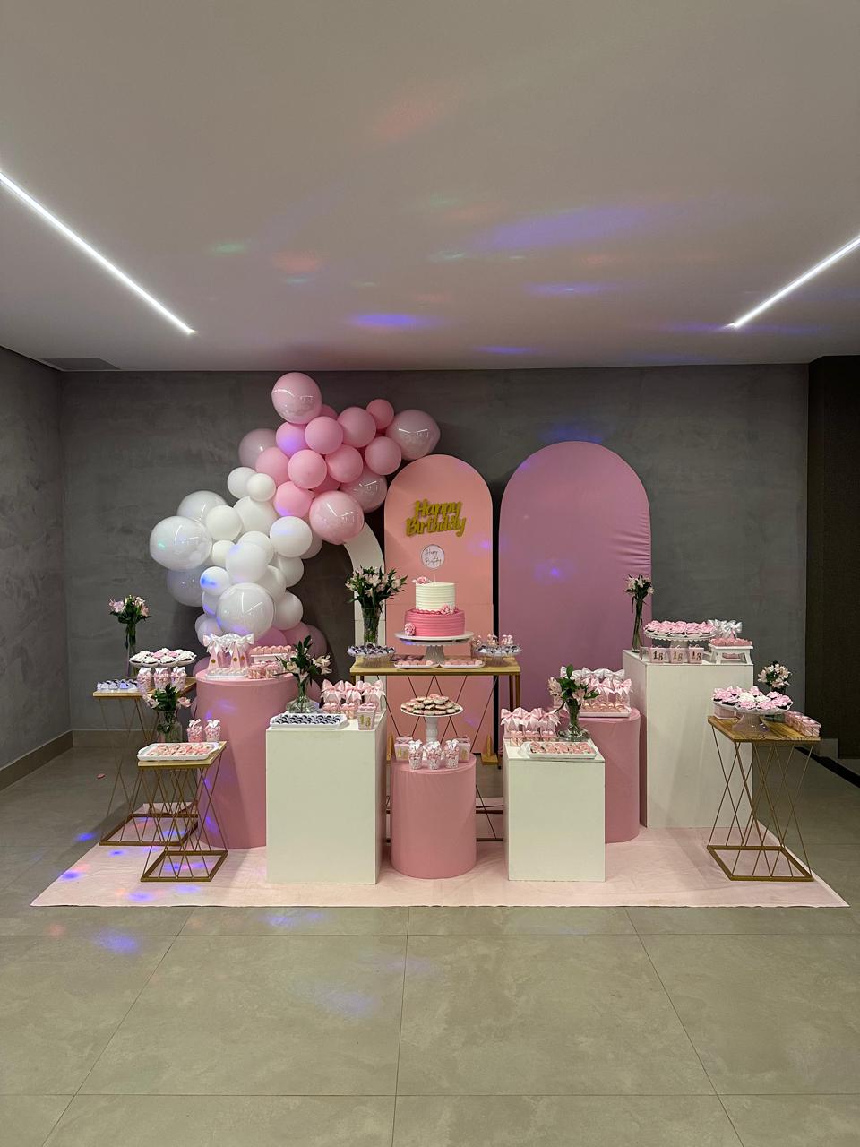 Aniversário em rosa